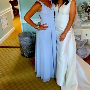 Light Blue Floor Length Dress
